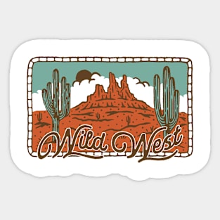 wild west Sticker